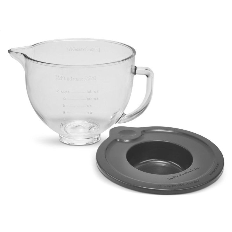 キッチンエイド スタンドミキサー用 ガラスボウル 5クオート 4.8L チルトヘッドタイプ パーツ 部品 KSM150に適合 KitchenAid 5-Quart Glass Bowl KSM5GB|アルファエスパス米国店