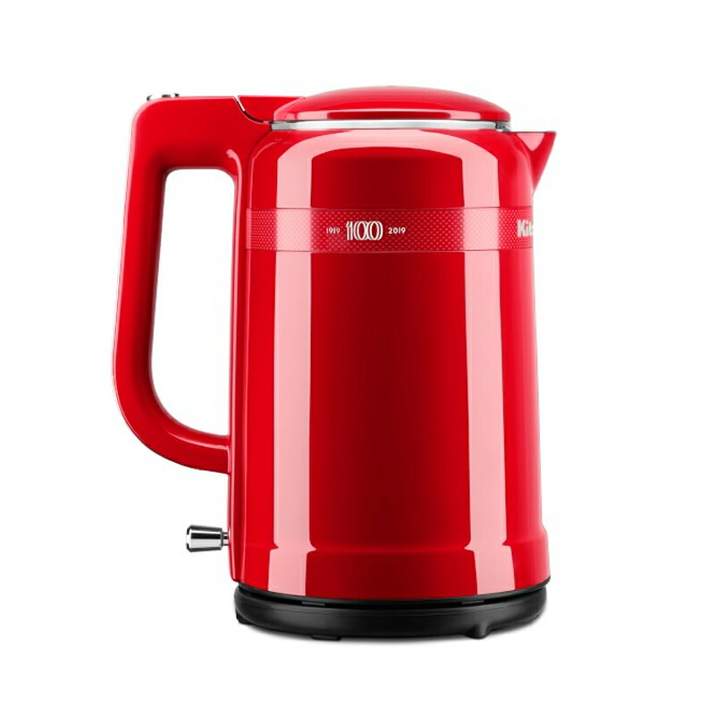 電気ケトル 100周年 限定デザイン 1.5L キッチンエイド レッド 赤 KitchenAid KEK1565QHSD 100 Year Limited Edition Queen of Hearts Electric Kettle, Passion Red 家電