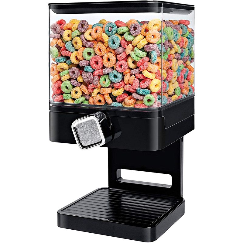 ドライフードディスペンサー シングル パウダーコンパクト ゼブロ  Honey-Can-Do Portion Control Single Compact Edition Dry Food Dispenser