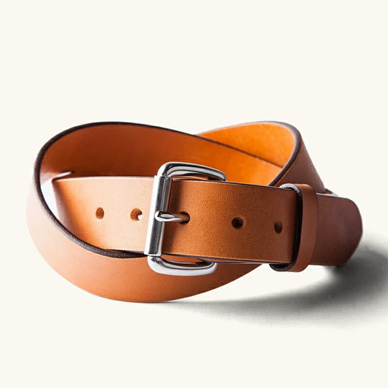 USA製 TANNER GOODS レザー ダブルリング ベルト 茶系 表記38 USA製 TANNER GOODS レザー ダブルリング ベルト 茶系 表記38