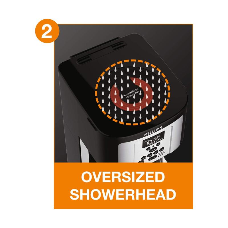 【楽天市場】コーヒーメーカー 12カップ ガラスケトル タイマー付 クラップス ブラック KRUPS EC321 Coffee Machine