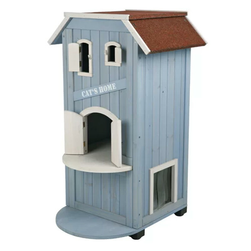 キャットハウス 猫のおうち 高さ94糎 猫 家 掘ったて小屋 3段 今めかしい 愛くるしげ Archie \u0026 Oscar Felecia 3 Story Cat House AOSC1616