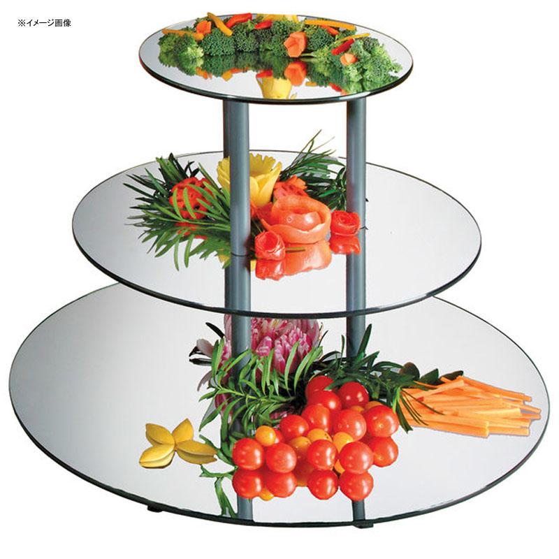 ディスプレイスタンド 丸型 3段 直径61cm ミラー 鏡 カフェ レストラン バイキング ビュッフェ Cal-Mil MT240 24" x 18 3/4" Round 3 Tier Mirror Riser 211472｜アルファエスパス米国店