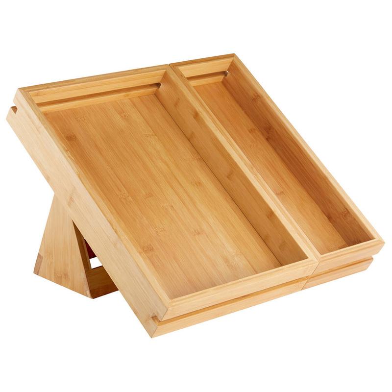 見せびらかすお盆 49X33珊 お盆 バンブー 竹 蔬菜 果物 見せびらかす 販売店 喫茶店 Rosseto SB111 Natura 3-Piece Tray and Stand Set 640SB111