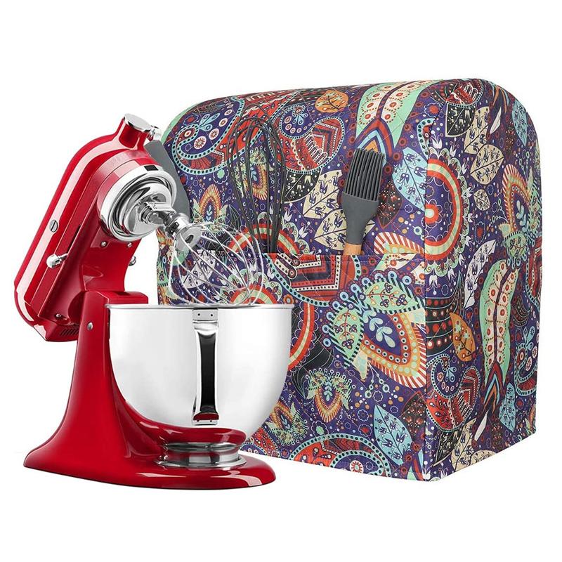 スタンドミキサーカバー キッチンエイド 5~8クォート用 ポケット付 Kitchen Aid Mixer Cover with Pockets, Compatible 5-8 Quart Kitchen Aid Organizer Bag, Stand Mixer Covers Fits All