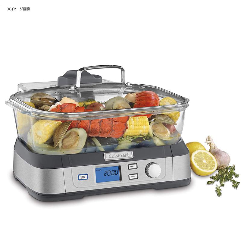 電気スチーマー ガラス 蒸し器 デジタル ステンレス クイジナート Cuisinart STM-1000 Digital Glass Steamer, One Size, Stainless Steel 家電|アルファエスパス米国店