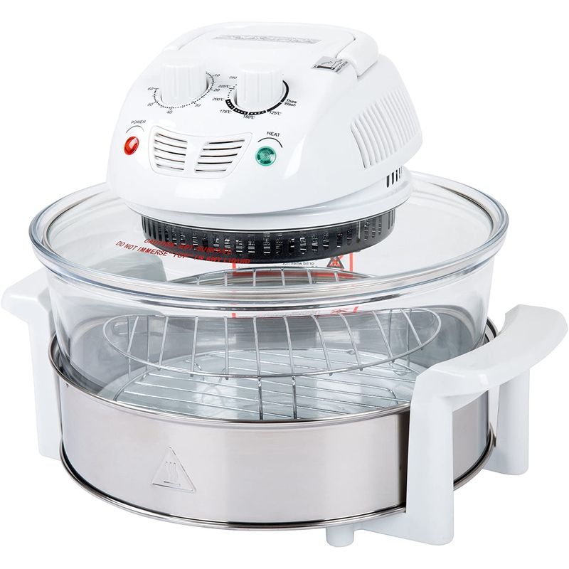 時刻表とっ始めオーヴン ハロゲン 赤外線 コンベクション Classic Cuisine 12-17 Quart 1200W Halogen Tabletop Oven - White 家電