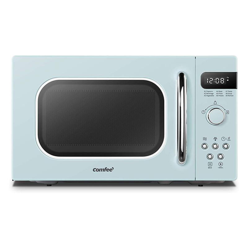 電子レンジ オートメニュー9種 レトロ COMFEE' AM720C2RA-G Retro Style Countertop Microwave  Oven with 9 Auto Menus Position-Memory Turntable, Eco Mode, and Sound On  Off 0.7Cu.Ft 家電 【超特価sale開催】