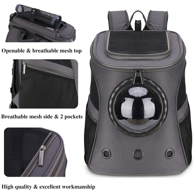 【楽天市場】キャットバックパック 大きいネコが入るカバン バッグ 一緒にお出かけ LOLLIMEOW Large Cat Backpack