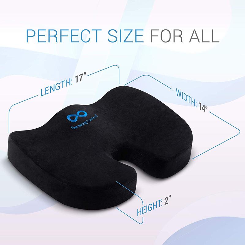 【楽天市場】シートクッション 座位坐骨神経痛 オフィス 椅子 Everlasting Comfort Seat Cushion for Office Chair Tailbone Pain