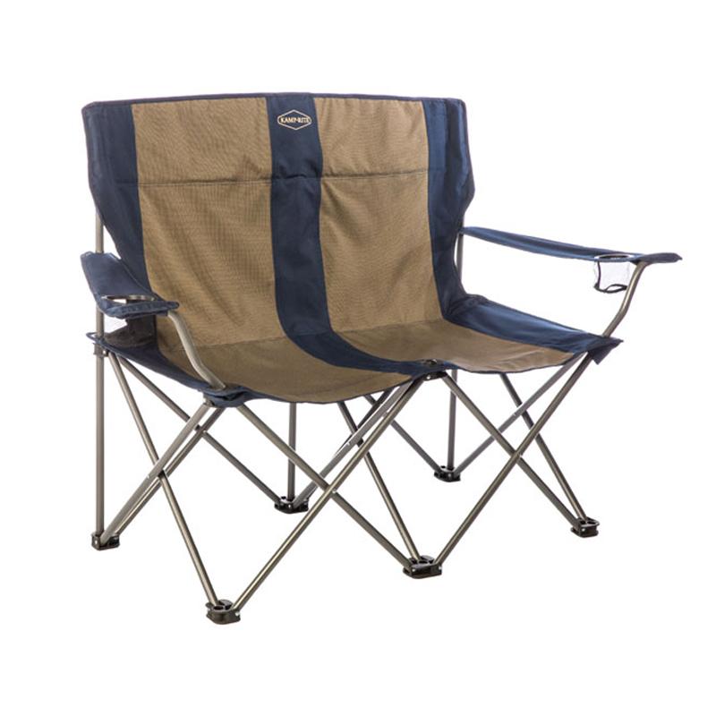 折りたたみ 2人用 チェア ドリンクホルダー付 椅子 ベンチ アウトドア キャンプ ビーチ Kamp-Rite Double Folding Chair｜アルファエスパス米国店
