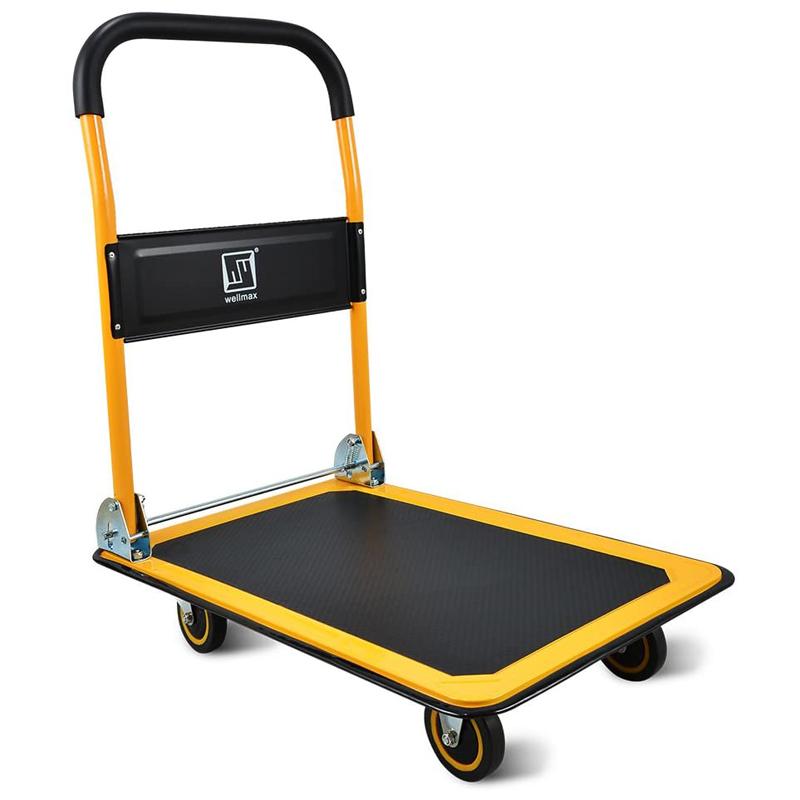 Web限定 楽天市場 台車 折り畳み カート 最大150kg Push Cart Dolly By Wellmax Moving Platform Hand Truck Foldable For Easy Storage And 360 Degree Swivel Wheels With 330lb Weight Capacity Yellow Color アルファエスパス米国楽天市場店 売れ筋