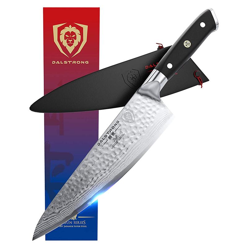 牛刀 20cm ダマスカス 包丁 将軍シリーズ DALSTRONG Chef's Knife - Shogun Series X Gyuto - Damascus - Japanese AUS-10V Super Steel - Vacuum Treated - Hammered Finish - 8\