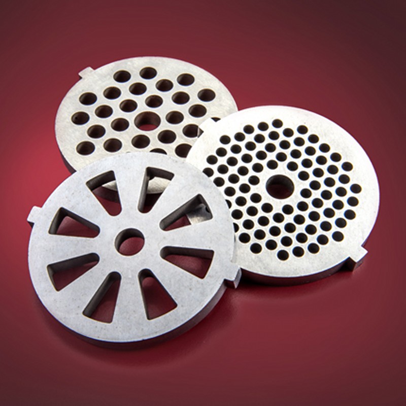 STX International 肉類製粉機用 グライディングブレード 3種書き割り 部分品 部分品 Set of 3 Grinding Plates - Turboforce 3000
