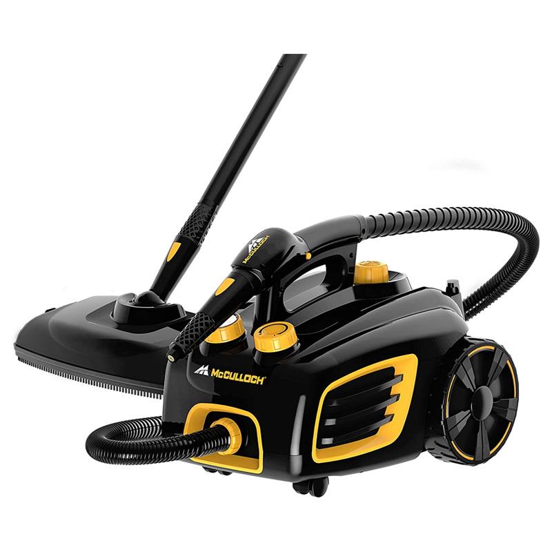 スチームクリーナー アクセサリー20種 ロングコード McCulloch MC1375 Canister Steam Cleaner with 20 Accessories, Extra-Long Power Cord, Chemical-Free Cleaning for Most Floors, Counters, Appliances, Windows, Autos, and More, 1-(Pack), Black 家電|アルファエスパス米国店