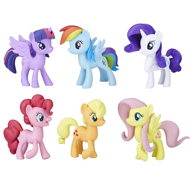 楽天市場 マイリトルポニー フィギュア 6体セット 人形 おもちゃ My Little Pony Toys Meet The Mane 6 Ponies Collection アルファエスパス米国楽天市場店