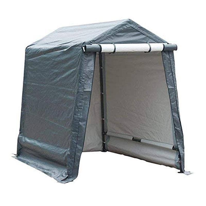 屋外収納 テント 物置 小屋 ポータブル ガレージ 1.8x2.4m Abba Patio Outdoor Storage Shelter with Rollup Door Storage Shed Portable Garage Kit Tent for Motocycle Garden Storage Grey,6 x 8 ft【代引不可】|アルファエスパス米国店