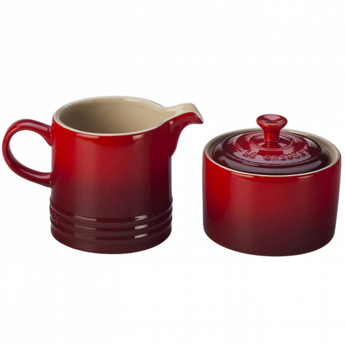 セール開催中 ル クルーゼ クリーム シュガー セット ストーンウェア ルクルーゼ 砂糖 Le Creuset Cream And Sugar Set Pg8005 奇跡の再販 コーヒー お茶用品 シュガーポット Www Mbbsdds2k23 Org