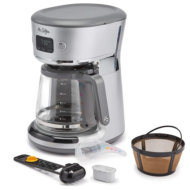 12587円 最安値で コーヒーメーカー 12カップ ガラスカラフェ ゴールドフィルター タイマー ミスターコーヒー Mr. Coffee Easy  Measure 12 Cup Programmable Maker with Gold Tone Reusable Filter 家電