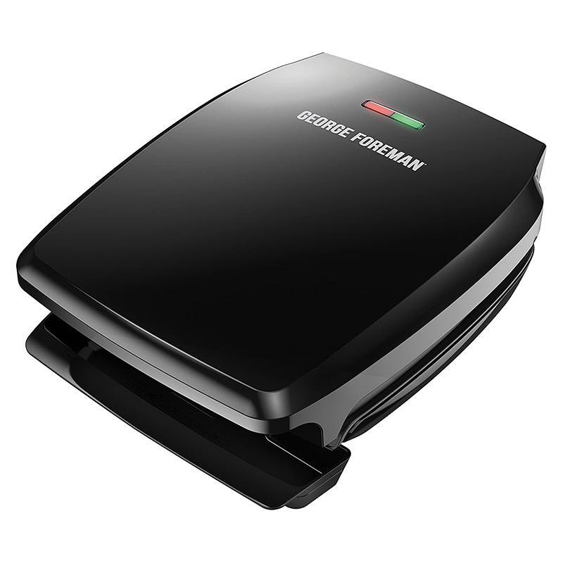 パニーニメーカー プレス 電気グリル ブラック ジョージフォアマン George Foreman GR340FB 4-Serving Classic Plate Electric Indoor Grill and Panini Press, Black 家電｜アルファエスパス米国店