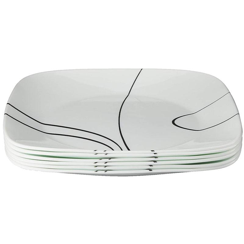 【楽天市場】スクエア ディナープレート 皿 6枚セット コレール シンプルライン Corelle Square Simple Lines 10