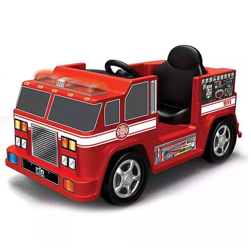 乗用玩具 消防車 子供向け 電気 自動車 Kid Motorz Fire Engine 1 Seater 6 Volt Ride On In Red 家電 代引不可 送料無料 乗用玩具 通関時に関税 Painandsleepcenter Com