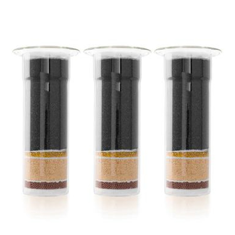 AQUACRISTAL取り替えっこ用 水漉し薬莢 3本仕掛ける  AQUAOVO AVANTAGE OVO+ 3 | Annual Cartridge Replacement Program