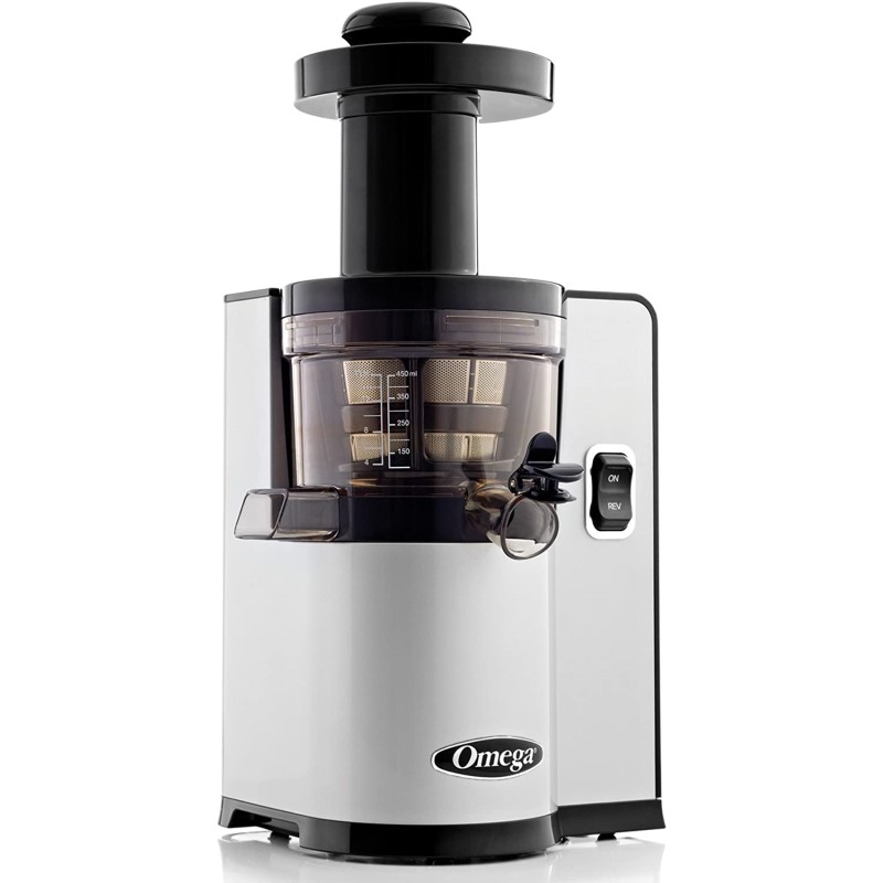 スロージューサー オメガ Omega VSJ843Q Juicer Vertical Slow Masticating Juice Extractor 43 RPM Compact Design with Automatic Pulp Ejection, 150-Watt 家電|アルファエスパス米国店