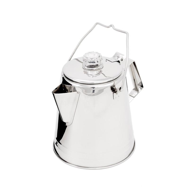 パーコレーター ステンレス コーヒー キャンプ アウトドア Gsi Outdoors Glacier Stainless Coffee Percolator With Silicone Handle Sermus Es