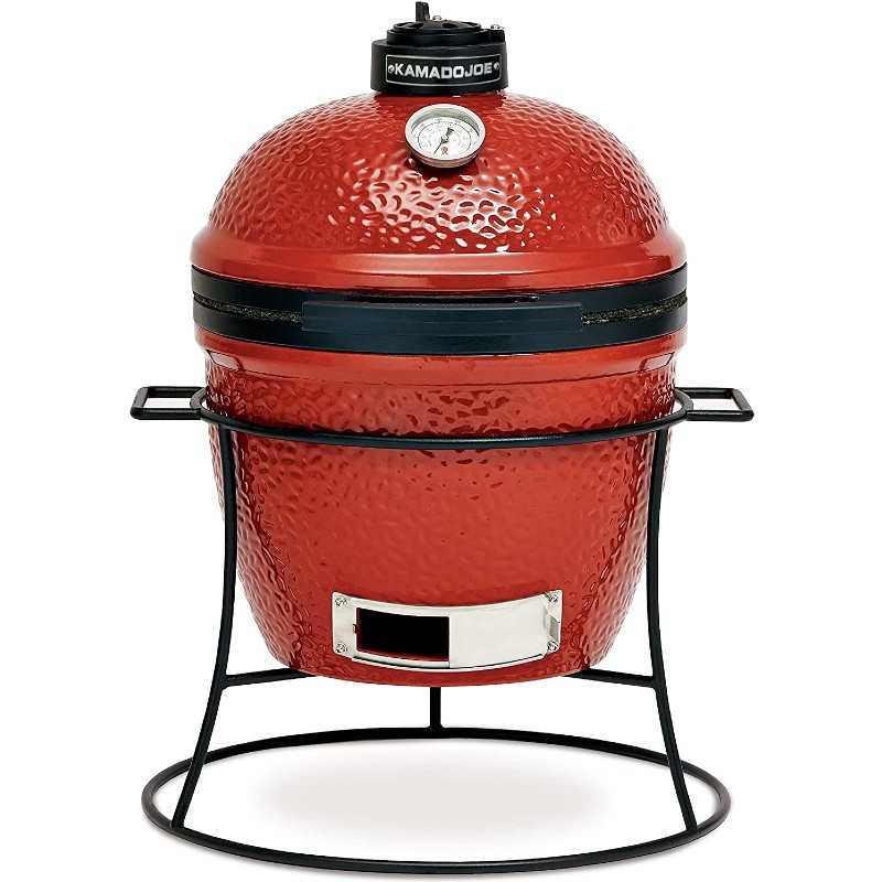 陶芸食べ物屋 携帯型 照明ランプ付 カマドジョージュニア   KAMADO JOE JR. WITH CAST IRON STAND