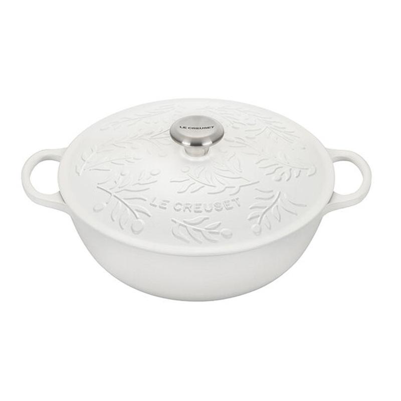 ル・クルーゼ スープポット 6L シグネチャー オリーブブランチコレクション フランス製 le creuset Olive Branch Collection Signature Soup Pot