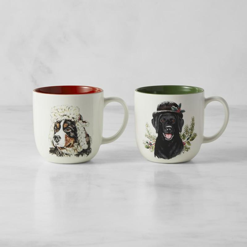 マグカップ 530ml 2個セット ラブラドール ホリデー バーニーズ Holiday Bernese Mountain and Black Labrador Dog Mugs 12,996円