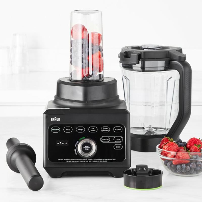ブレンダー ミキサー 赤銅色 トライフォース スムージーボトル BPA無償性 容れもの  Braun TriForce Power Blender \u0026 Smoothie to Go Blade Set JB9041BK 家電