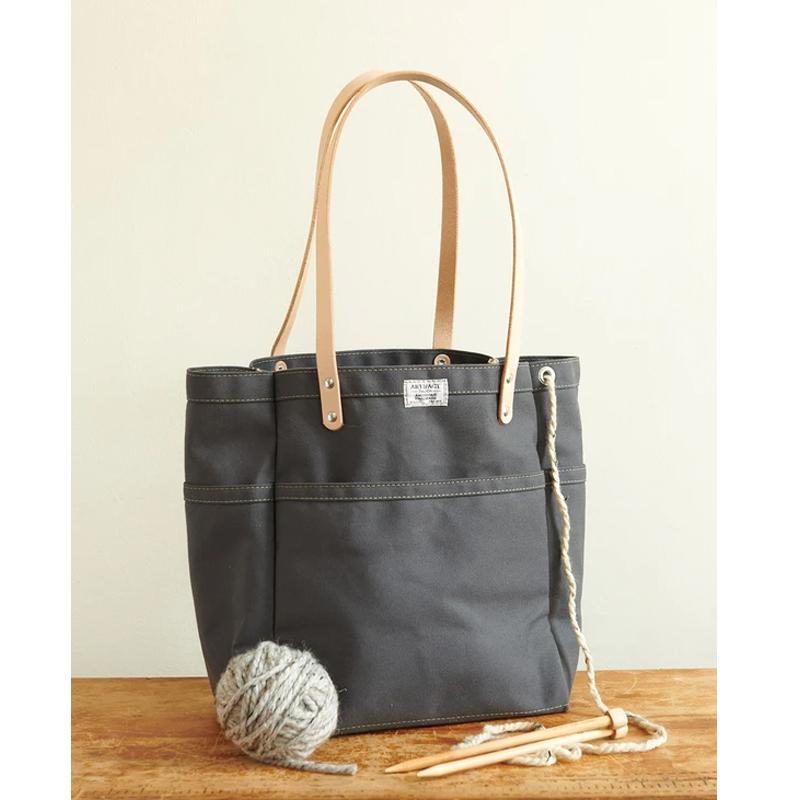 キャンバストート アメリカ製 バッグ 編み物 毛糸 道具 ARTIFACT Knitting Project Bag