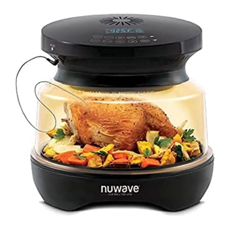 コンベクション オーヴン 多役立つこと 卓上 前衛派 プリモNUWAVE Primo Grill Oven with Integrated Digital Temp Probe for Perfect Results; Convection Top \u0026 Grill Bottom for Surround Cooking; Broil, Roast, Grill, Bake, Dehydrate \u0026 Air Fry 家電