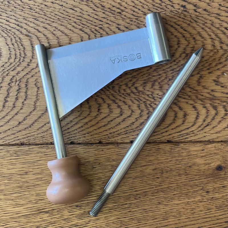 ボスカ アミーゴ ジロール チーズカーラー用 ナイフ ノブ ピン セット パーツ 部品 Boska Knife, knob and pin for Cheese Curler Amigo 850505｜アルファエスパス米国店