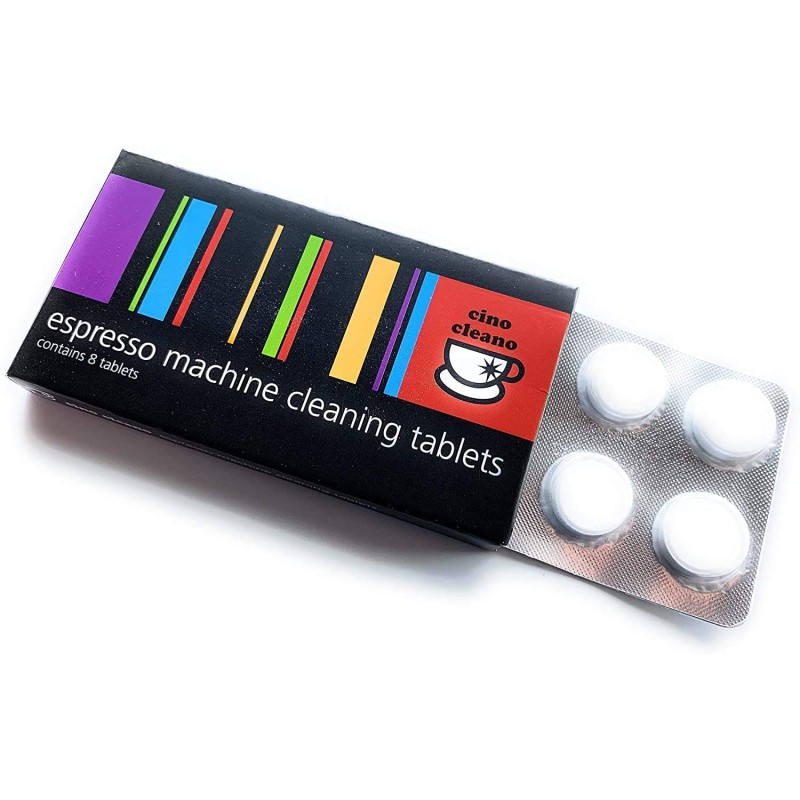 エスプレッソメーカー マシン用 クリーニング タブレット 8個入 Cino Cleano Espresso Machine Cleaning Tablets