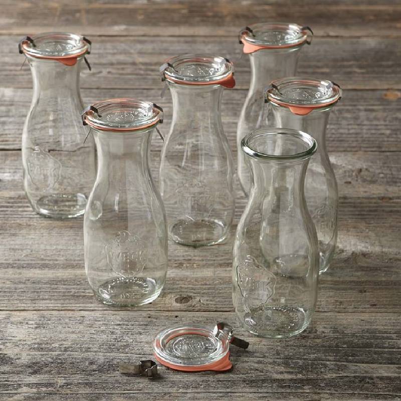 ウェック 清涼飲料水 ジャー 6個仕掛ける Weck Juice Jars, 19.6 薬局衡オンス, Set of 6