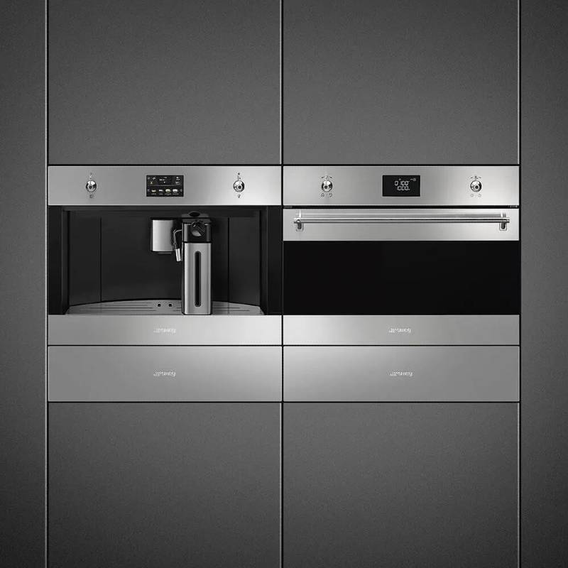 【楽天市場】スメッグ ビルトイン コーヒーメーカー ステンレス ミルクフォーマー付き ステンレス Smeg 24 Inch BuiltIn