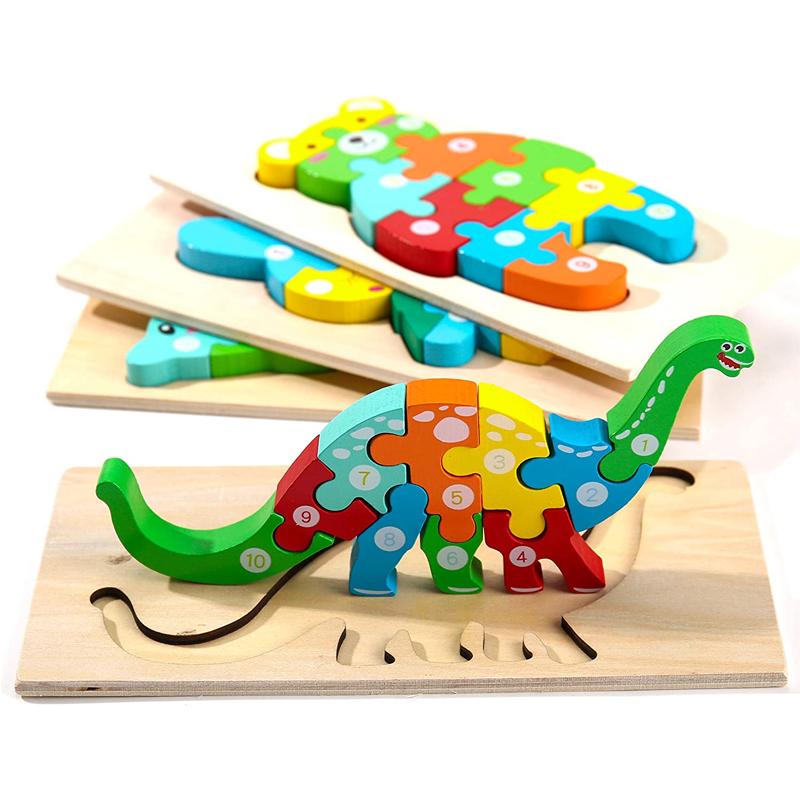 代引き不可 激安商品 モンテソーリ 知育玩具 木のパズル 4種 セット 木製 おもちゃ Montessori Mama Wooden Toddler Puzzles for Kids Ages 2-4 4-Pack Puzzle Toys paravolley.nl paravolley.nl