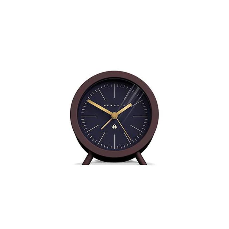 ニューゲート 目覚まし時計 アラーム クロック マット ブラウン Newgate The Fred FRED413CHK Mid-Century Modern Alarm Clock | Silent 'No Tick' | Chocolate Black 12,283円