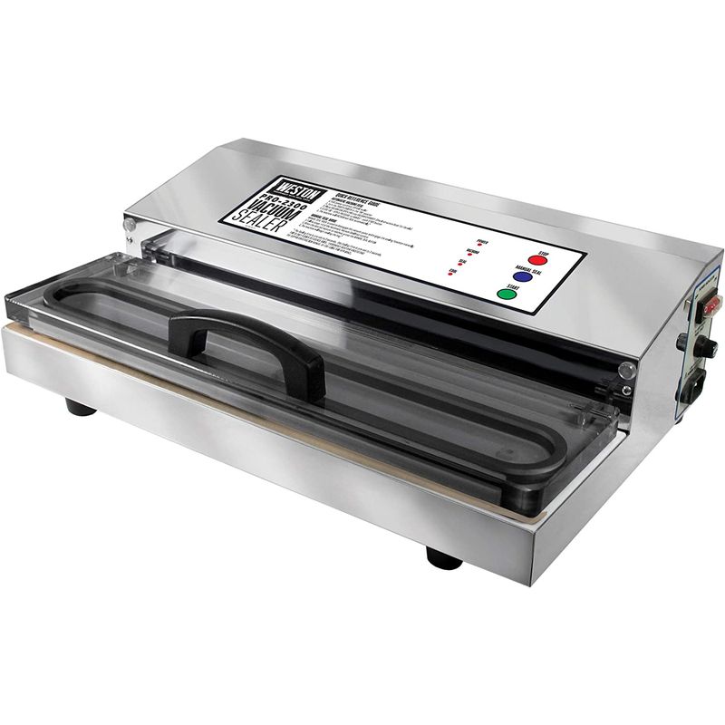 業務品質 真空シーラー バキューム シール ステンレス Weston Brands Vacuum Sealer Machine for Food Preservation & Sous Vide, Extra-Wide Bar, Sealing Bags up to 16\