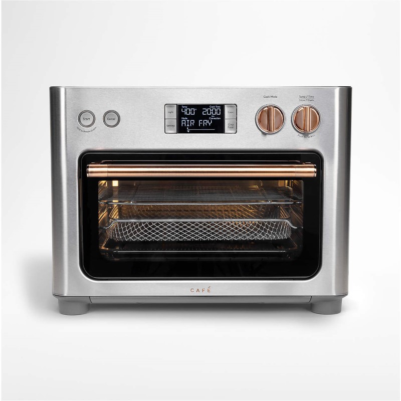 Cafe トースターオーヴン フライヤー デジタル ステンレス鋼Crateand\u0026barrel Couture Stainless Steel Air Fryer Toaster Oven 60540 家電