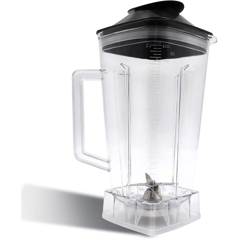 バイタミックス 非完全無欠 2L 入れもの 入れもの ジャー 流動物用金モール フタ付 64 薬局衡オンス Container for Vitamix Pitcher 5200 5000 6300, Replacement Vitamix Container VM0103 VM0101E VM0102 VM0158 VM0197