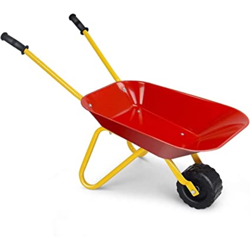 コストゾンキッズ 手押し車 玩具カート ガーデンカート Costzon Kids Wheelbarrow, Metal Construction Toys Kart