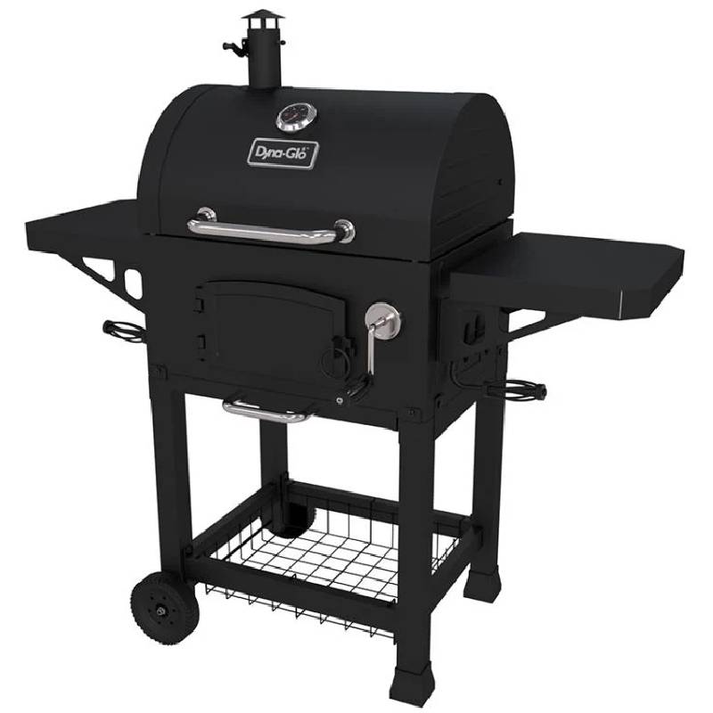大型 濃灰色食べ物屋 炭焼 丸焼き キャスター付  Dyna-Glo Heavy-Duty Compact Charcoal Grill DGN405DNC-D