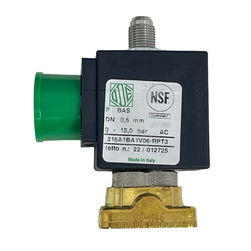 【正規輸入代理店】 ランチリオ社 エスプレッソマシン用 エレクトロバルブRANCILIO Electrovalve Ode 3Way 34040051|アルファエスパス米国店