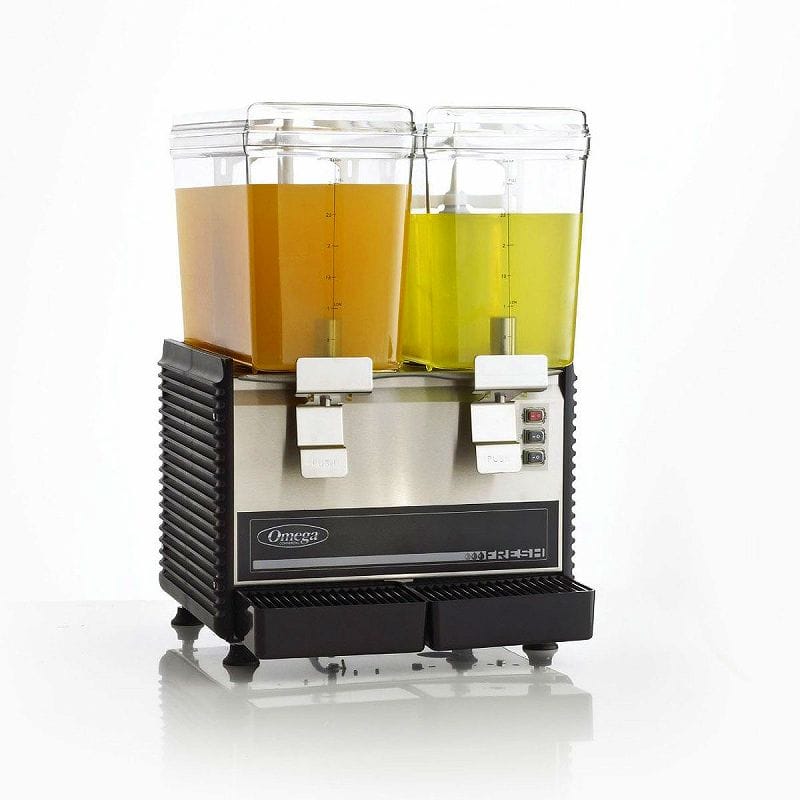 ドリンクサーヴァー ゼロ ドリンク ディスペンサー 11L 2つ付 泊まり Omega OSD20 Commercial 1/3-Horsepower Drink Dispenser with 2 3-Gallon Containers 家電 【代引不可】
