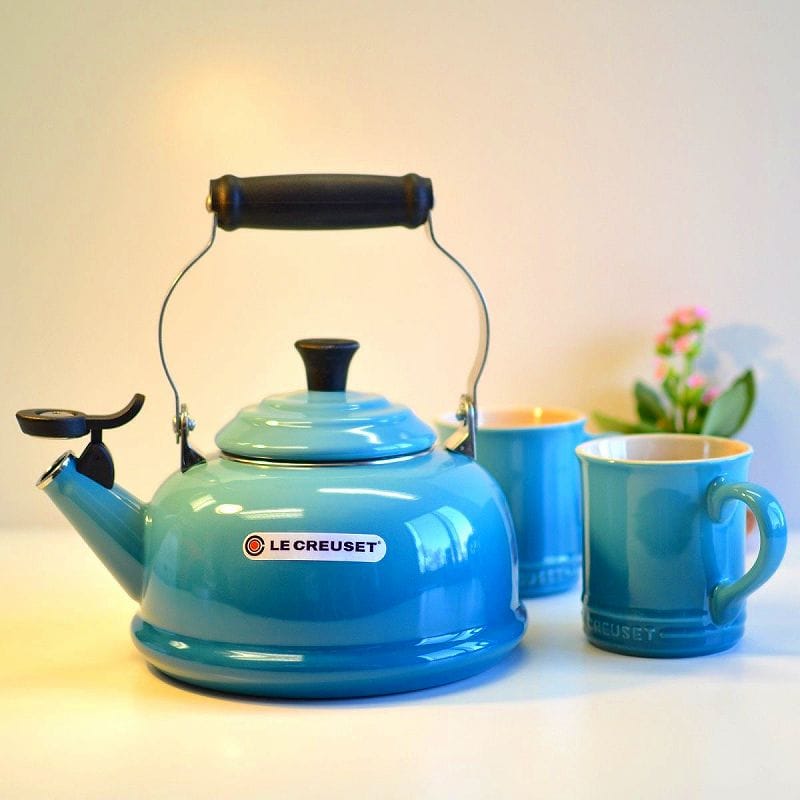 ル・クルーゼ ケトル＆マグセット カリビアン ブルー 青 ルクルーゼ やかん Le Creuset Teakettle & Mug Set Caribbean
