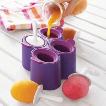 ゾク 住みかで飾り気の無い内燃機関砂糖菓子 アイスバー 4本仕掛ける Zoku Lolly Ice candy Maker Set